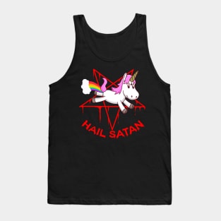 hail satan funny Tank Top